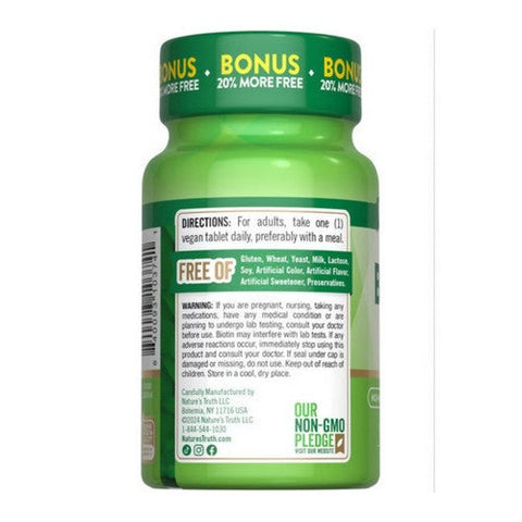 Nature's Truth, Biotin Tablets, 1000 mcg, 120 Tabs Nature's Truth