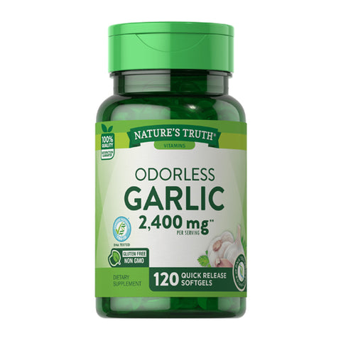 Nature's Truth, High Strength Odorless Garlic Quick Release, 2400 Mg, 120 Caps