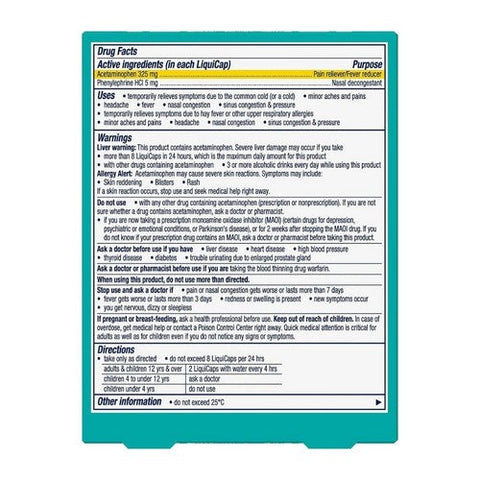 Vicks, Sinex Severe All In One Sinus Liquicaps, 24 Caps Vicks