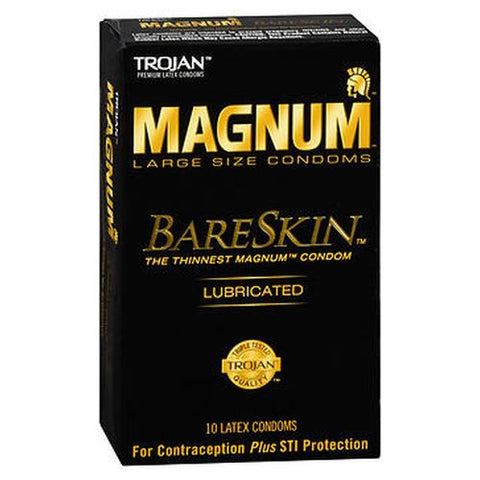 Trojan, Magnum BareSkin Latex Condoms, 10 Each