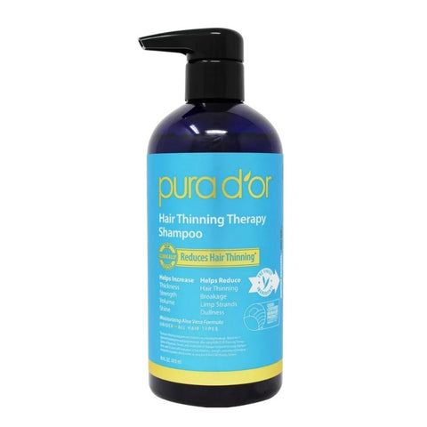 Pura d'Or, Hair Loss Prevention Therapy Shampoo, 16 Oz