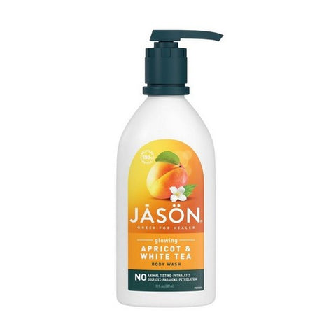 Jason Natural Products, Body Wash Satin, Apricot 30 FL Oz