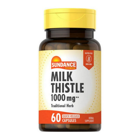 Sundance, Vitamins Milk Thistle Capsules, 1000 mg, 60 Caps