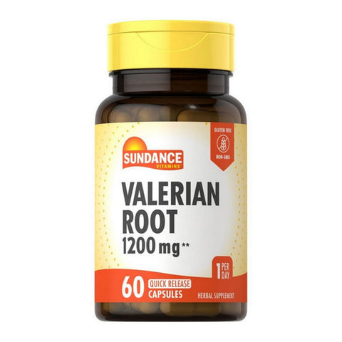 Sundance, Vitamins Valerian Root Capsules, 1200 mg, 60 Caps