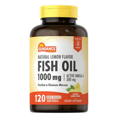 Sundance, Fish Oil Quick Release Softgels, 1000 mg, 120 Tabs
