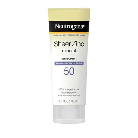 Neutrogena, Sheer Zinc Dry-Touch Sunscreen SPF 50, 3 Oz