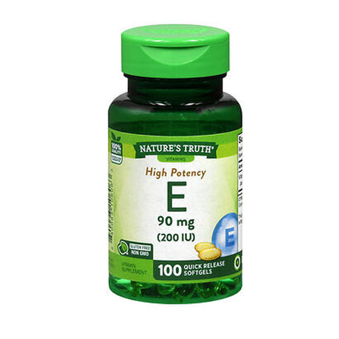 Nature's Truth, High Potency E Quick Release Softgels, 100 Caps