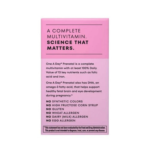 One A Day, Prenatal Vitamins For Women With Folic Acid, 30 Softgels One A Day