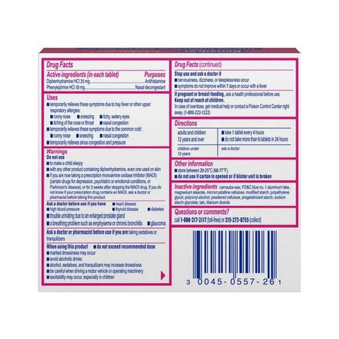 Benadryl, Allergy Plus Congestion Ultra, 24 Tabs Benadryl