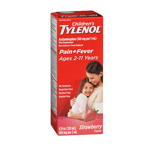 Tylenol, Children's Pain + Fever Oral Suspension Strawberry Flavor, 4 Oz