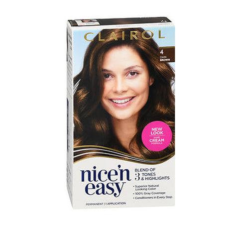Gillette, Nice 'n Easy Permanent Haircolor Dark Brown, 1 Each