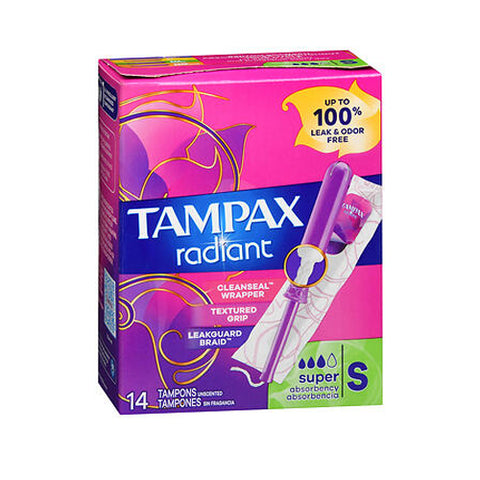Tampax, Radiant Tampons Regular Super, 14 Each