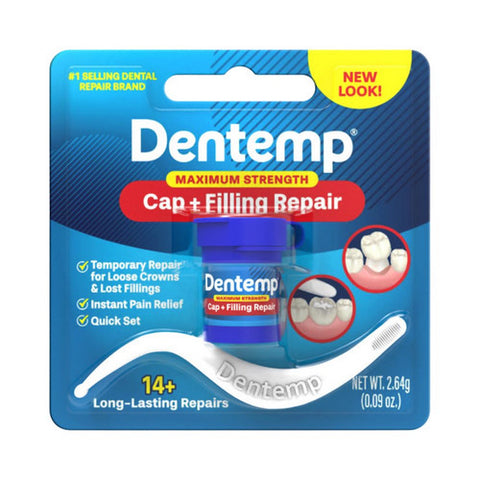 Dentemp, Dentemp Maximum Strength Cap + Filling Repair, 2.64 Grams