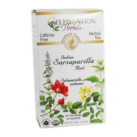 Celebration Herbals, Organic Sarsaparilla Root, 24 Bags