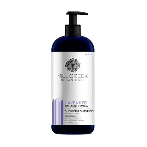 Mill Creek Botanicals, Shower & Shave Gel, Lavender 14 Oz