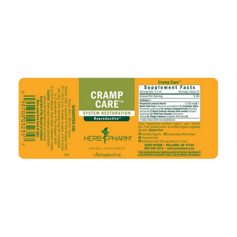Herb Pharm, Cramp Care, 1 Oz