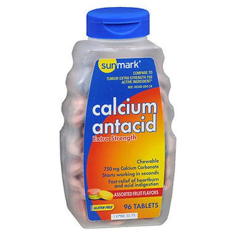 Sunmark, Antacid Chewable Tablets Extra Strength, Count of 1