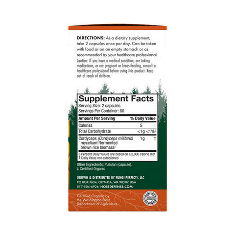 Host Defense, Cordyceps, 120 Cap