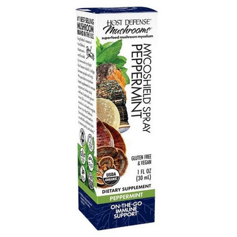 Host Defense, MycoShield Spray Peppermint, 1 Fl Oz