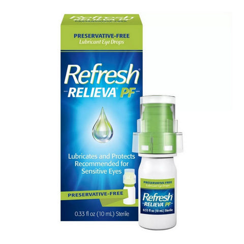 Refresh, Relieva PF Lubricant Eye Drops, 0.33 Oz