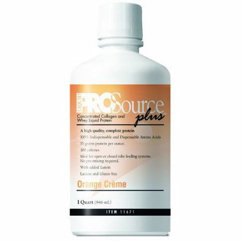Medtrition, Protein Supplement ProSource Plus Orange CrÃ¨me Flavor 32 oz. Bottle Ready to Use, 30 Oz