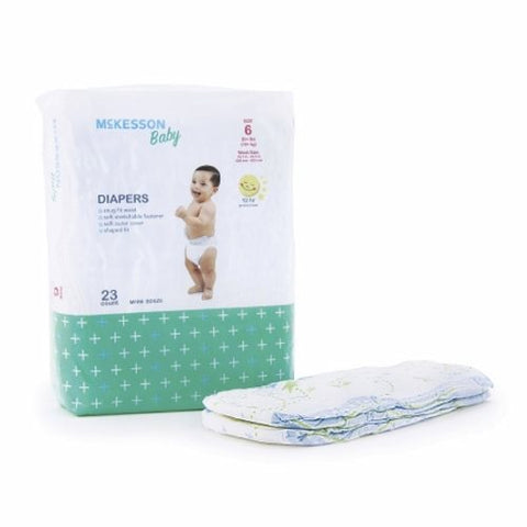 McKesson, Unisex Baby Diaper Size 6 Disposable Heavy Absorbency, Count of 1