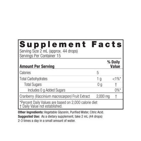 Nature's Answer, Cranberry Extract Alcohol Free, 1 Oz Nature's Answer