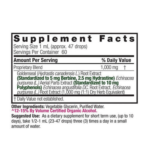 Nature's Answer, Echinacea And Goldenseal, 2 Oz Nature's Answer