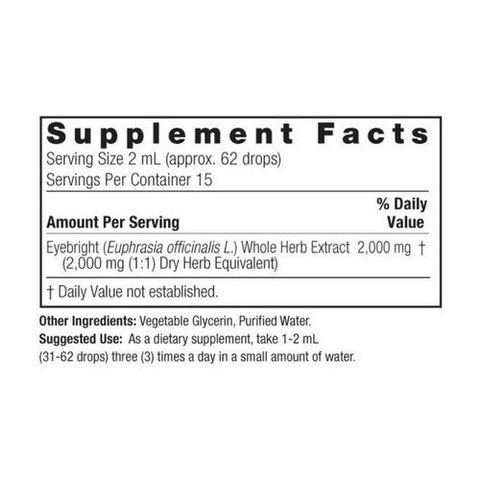 Nature's Answer, Eyebright Herb Fluid Extract Alcohol-Free, 2000 Mg, 1 Oz Nature's Answer