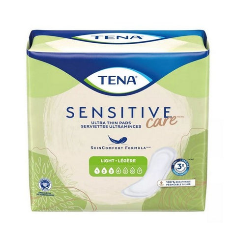 Tena, Sensitive Care Bladder Control Pad 9 Inch Length Light Absorbency, Count of 30
