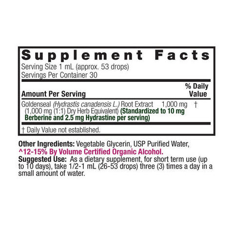 Nature's Answer, Goldenseal Root Low Alcohol, 1000 Mg, 1 Oz Nature's Answer