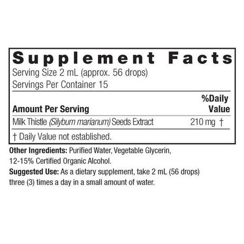 Nature's Answer, Milk Thistle, ORGANIC LOW ALCOHOL , 1 OZ