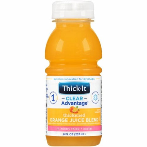 Kent Precision Foods, Thickened Beverage Thick-It  Clear Advantage  8 oz. Container Bottle Orange Flavor Ready to Use Nect, 8 Oz