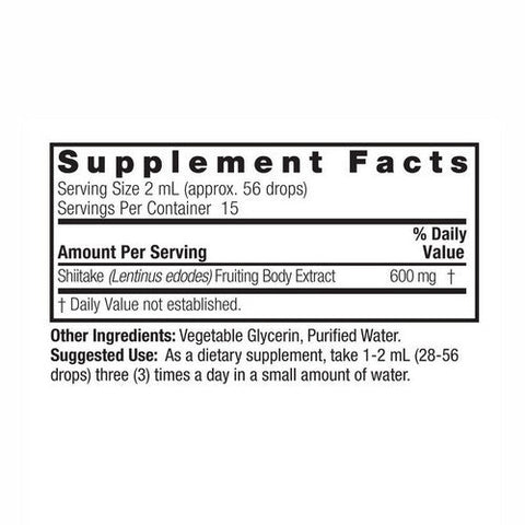 Nature's Answer, Shiitake Extract Alcohol Free, 1350 Mg, 1 Oz Nature's Answer