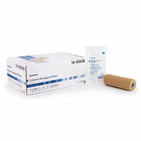 McKesson, Cohesive Bandage 6 Inch X 5 Yard Self-adherent Closure Tan Sterile 16-53646, Count of 1