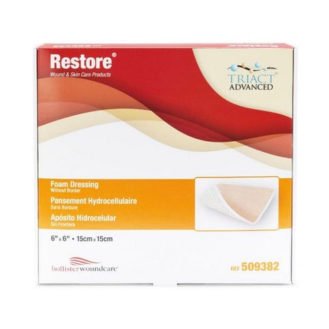 SteadMed, Foam Dressing 6 X 6 Inch Without Border Film Backing Nonadhesive 509382, Count of 1