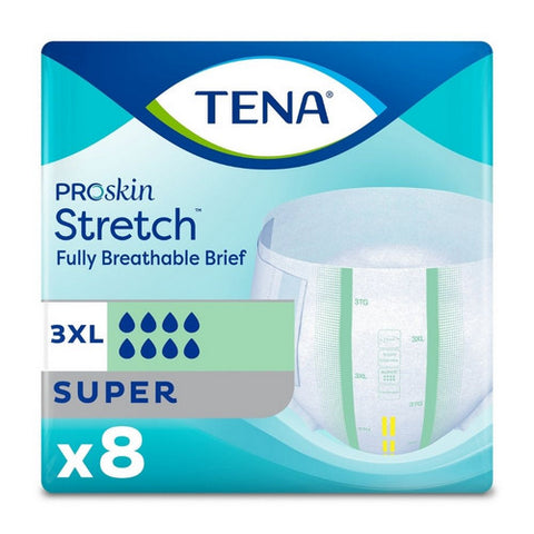 Tena, Unisex Adult Incontinence Brief TENA  Stretch Bariatric Tab Closure 3X-Large Disposable Heavy Absorb, Case Of 4