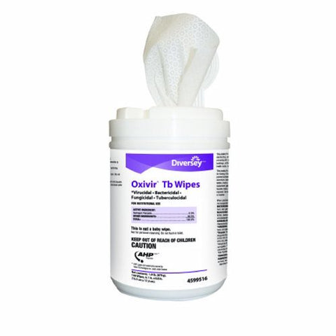 Lagasse, Surface Disinfectant Cleaner Oxivir  Tb Alcohol Based Wipe 160 Count NonSterile Canister Disposable, Box Of 160