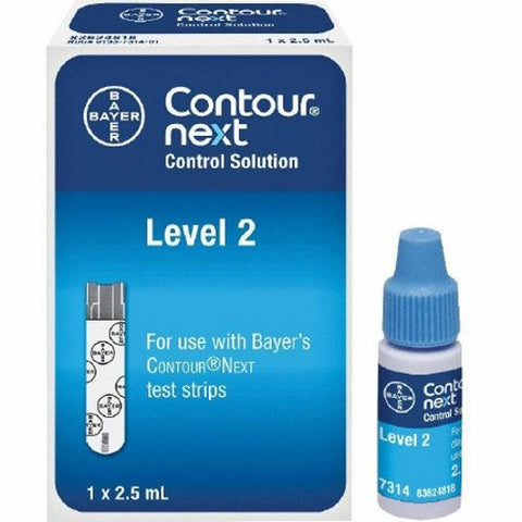 Control Solution Contour  Next Blood Glucose Testing 2.5 mL Level 2 Count of 1 by Contour