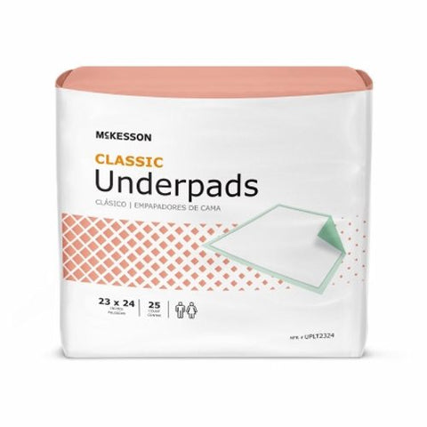 Underpad 24X24 Inch Count of 200 by McKesson