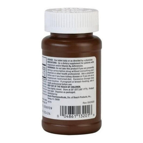 Beach Products, Mineral Supplement Beelith  Magnesium Oxide / Pyridoxine HCl 362 mg - 20 mg Strength Tablet 100 per, 100 Tablets Beach Products
