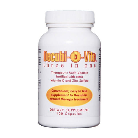 QCE, Multivitamin Supplement Decubivite  Three In One Vitamin / Minerals 500 mg Strength Capsule 100 per, Count of 1