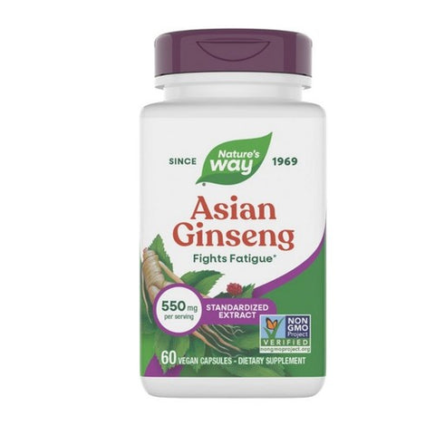Asian Ginseng Standardized Extract 60 Caps by Nature's Way
