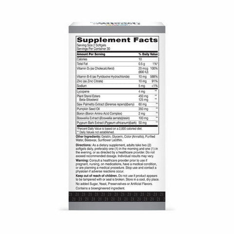 21st Century, Prostate Health With Beta-Sitosterol, 125 Mg, 60 Softgels 21st Century