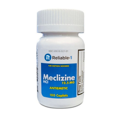 Reliable1, Meclizine HCL, 12.5 mg, 100 Caplets Reliable1