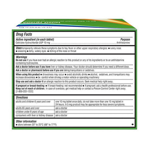 Auro Health, Cetirizine, 10 Mg, 30 Tabs Auro Health