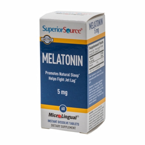 Superior Source, Melatonin, 5 Mg, 60 Tabs