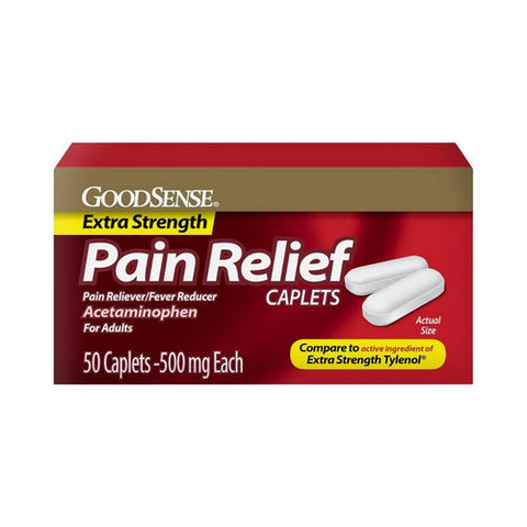 Plus Pharma, Extra Strength Pain Relief, 500 mg, 50 Caplets