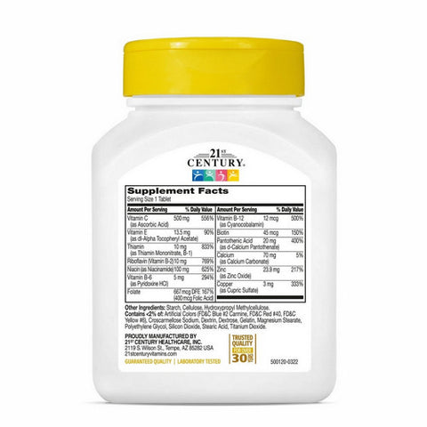 21st Century, Stress B with Zinc, 66 Tabs