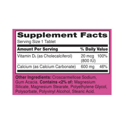 21st Century, Calcium 600 + Vitamin D3, 400 Caplets 21st Century